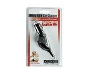 Mobil - Adaptere og ladere - König & Meyer Car Charger 1.0 A Micro USB Black - PSUP-GSMCAR01