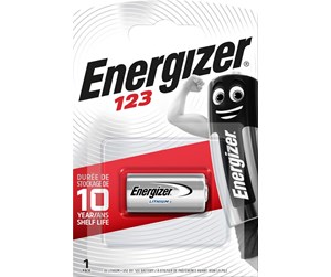 Batteri - Energizer Batteri CR123 Lithium 1-pak - 628290