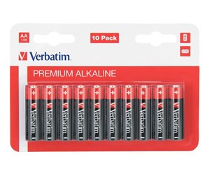 Batteri - Verbatim battery - 10 x AA / LR6 - Alkaline - 49875