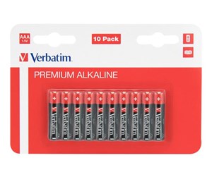 Batteri - Verbatim battery - 10 x AAA / LR03 - Alkaline - 49874