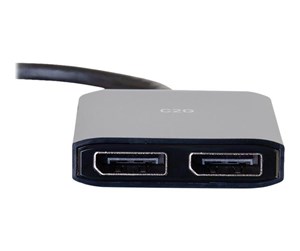 Kabler og ledninger - C2G DisplayPort 1.2 to Dual DisplayPort MST Hub - video/audio splitter - 2 ports - 84291