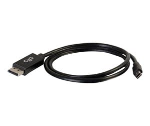 Kabler og ledninger - C2G 2m Mini DisplayPort to DisplayPort Adapter Cable 4K UHD - Black - DisplayPort cable - 2 m - 84301