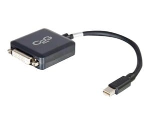 Kabler og ledninger - C2G 20cm Mini DisplayPort to DVI Adapter - Thunderbolt to Single Link DVI-D Converter M/F - Black - DisplayPort cable - 20 cm - 84311