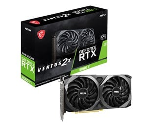 Grafikkort - MSI GeForce RTX 3060 Ti VENTUS 2X OCV1 LHR - 8GB GDDR6 RAM - Grafikkort - RTX 3060 Ti VENTUS 2X 8G OCV1 LHR