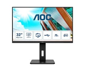 Skjerm - 31" AOC U32P2 - 3840x2160 - 75Hz - VA - U32P2