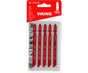 Verktøy - Viking Jigsaw blades 2127D card of 5 blades - 5701604212749