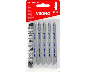 Verktøy - Viking Jigsaw Blades 2111C card of 5 blades - 5701604211131