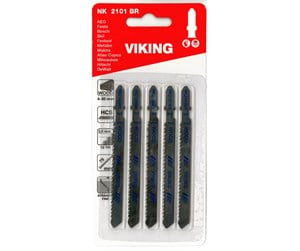 Verktøy - Viking Jigsaw Blades 2101BR card of 5 blades - 5701604010123