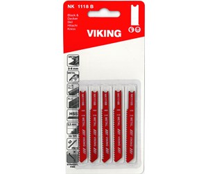 Verktøy - Viking Jigsaw blades 1118B Card of 5 blades - 5701604111820