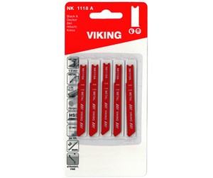 Verktøy - Viking Jigsaw blades 1118A card of 5 blades - 5701604111813