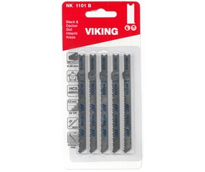 Verktøy - Viking Jigsaw Blades 1101B card of 5 blades - 5701604110120