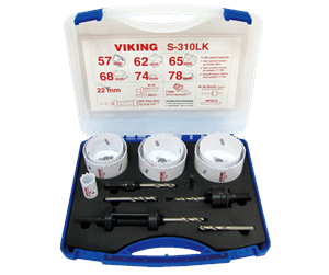 Verktøy - Viking Holesaw kit t S-310LK 22-78 mm  2xMPD4S 22-57-62-65-68-74-78 mm 71MH M44 M50 M30S - 5701604711792