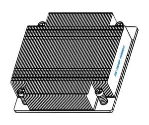 Prosessor-kjøler - Supermicro Server ZUB Super Micro SNK-P0049P - CPU Kjøleribbe (uten vifte) - SNK-P0049P