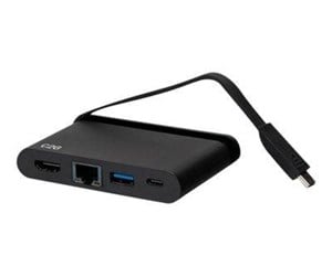 Dokkingstasjon - C2G USB C Dock with HDMI USB Ethernet USB C & Power Delivery up to 100W - docking station - USB-C / Thunderbolt 3 - HDMI - GigE - C2G54455