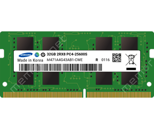 RAM - Samsung - DDR4 - module - 32 GB - SO-DIMM 260-pin - 3200 MHz / PC4-25600 - unbuffered - M471A4G43AB1-CWE