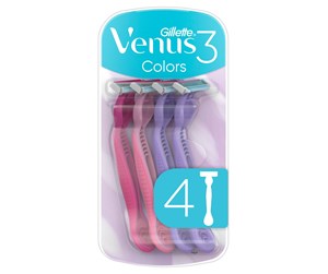 Barberingsutstyr - Venus Gillette  3 Colors Barberhøvler, x Stk.4 - 7702018471096