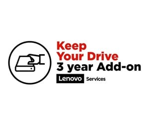 Service & Support - Lenovo Keep Your Drive Add On - extended service agreement - 3 years - 5WS0L13019