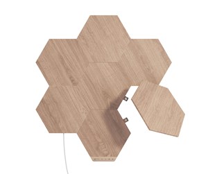 Smarthus - Nanoleaf Elements - Wood Look Hexagons Smarter Kit (7 Paneler) - NL52-K-7002HB-7PK