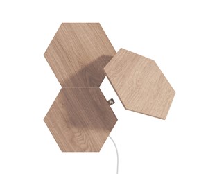 Smarthus - Nanoleaf Elements - Wood Look Hexagons Expansion Pack (3 Panels) - NL52-E-0001HB-3PK