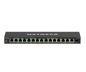 Switch/splitter - Netgear GS316EP-100PES 16-Port PoE+ Gigabit Ethernet Plus Switch (180W) with 1 SFP Port - GS316EP-100PES