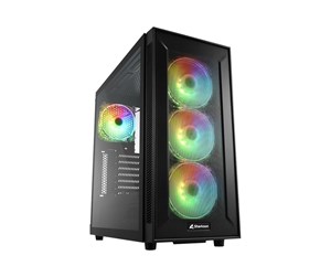 Kabinett - Sharkoon TG6M RGB - tower - ATX - Kabinett - Tower - Svart - 4044951032136