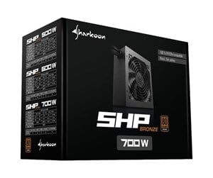 Strømforsyning (PSU) - Sharkoon SHP Bronze Strømforsyning (PSU) - 700 Watt - ATX 2.3 - 80 Plus Bronze sertifisert - 4044951031641