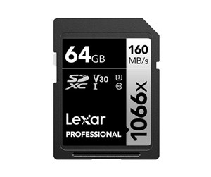 Minnekort - Lexar Professional SILVER 1066x SD - 160MB/s - 64GB - LSD1066064G-BNNNG