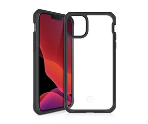 Mobil - Deksel og etui - ITSKINS  Cover for iPhone 12 Pro Max. Transparent and Black - AP4P-HYBSO-PBTR