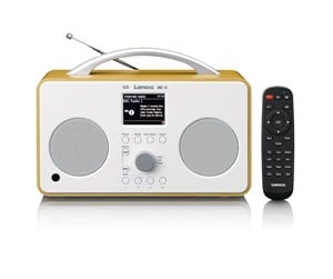 DAB, nettverks- og klokkeradio - Lenco PIR-645WH - Internet DAB FM radio Bluetooth® RC - DAB+/FM - Stereo - Hvit - PIR-645WH