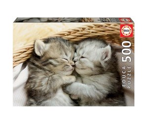 Puslespill - Educa - Sweet cats - 500 cats 3D Puslespill - 80-19004