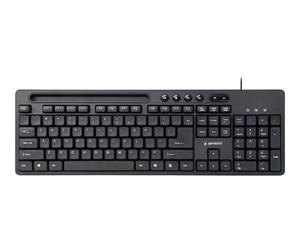 Tastatur - Gembird KB-UM-108 - keyboard - Tastatur - Amerikansk Engelsk - Svart - KB-UM-108