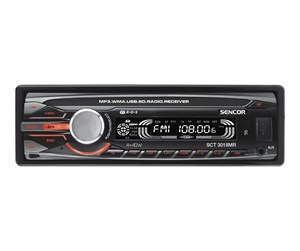 Bilstereo - Sencor SCT 3018MR - Car - digital receiver - in-dash unit - Single-DIN - Bilradio - SCT 3018MR