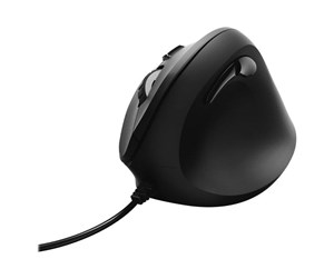 Mus - Hama Vertical Ergonomic - vertical mouse - USB - black - Vertical mouse - Optisk - 6 - Svart - 00182698