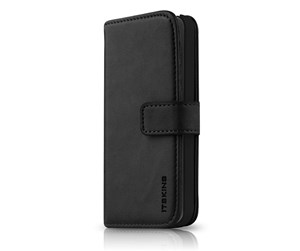 Mobil - Deksel og etui - ITSKINS  Book Wallet for iPhone X. Black - APHX-BOOKC-BLCK