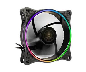 Kabinettvifte - Inter-Tech Zusatzlüfter Fan 120mm RGB für X-908 u. - Kabinettvifte - 120mm - Svart - 88885552