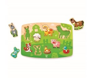 Babyleker - Hape Farmyard Peg Puzzle - 5972