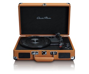 Platespiller - Lenco PHONO TT-10BN - Suitcase Record Player with speakers - Brown - Platespiller Brun - Lenco TT10