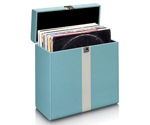 Platespiller - Lenco TTA-300BUWH - Record Storage Suitcase - Platespiller Blå - TTA-300BUWH