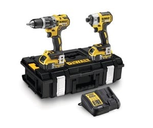 Verktøy - Dewalt 18V XR Brushless Twin Kit 2 x 5Ah - DCK266P2