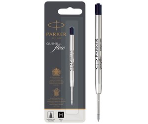 Skrive- & Tegneverktøy - Parker Ballpoint Pen Refill | Medium Tip | Black QUINKflow Ink | 1 Count - S0909440