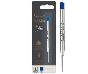 Skrive- & Tegneverktøy - Parker Ballpoint Pen Ink Refill | Fine Tip | Blue QUINKflow Ink | 1 Count - S0909420