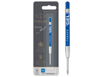 Skrive- & Tegneverktøy - Parker Gel Pen Refill | Medium Tip (0.7mm) | Blue QUINK Ink | 1 Count - S0881280