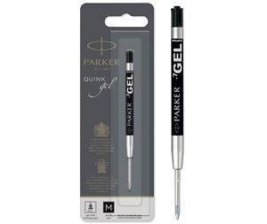 Skrive- & Tegneverktøy - Parker Gel Pen Refill | Medium Tip (0.7mm) | Black QUINK Ink | 1 Count - S0881260