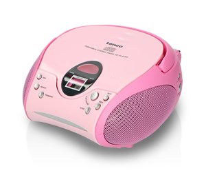 CD-spiller - Lenco SCD-24 portable FM radio/CD player - Pink *DEMO* - SCD-24 Pink