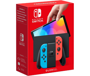 Spillkonsoll - Nintendo Switch OLED Neon Blå/Neon Rød - 0045496453442