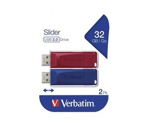 Minnepenn - Verbatim Slider - 32GB - Minnepenn - 49327