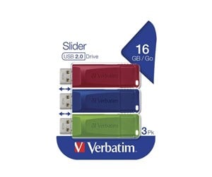 Minnepenn - Verbatim Slider - 16GB - Minnepenn - 49326