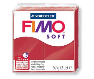 Hobbyartikler - Staedtler Mod. clay Fimo soft Christmas red - 8020-2 P