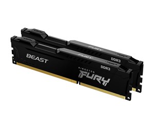 RAM - Kingston FURY Beast DDR3-1600 C10 DC Black - 16GB - KF316C10BBK2/16