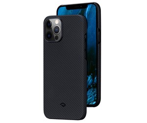 Mobil - Deksel og etui - PITAKA Apple iPhone 12 Pro Air Case - Black/Grey Twill - KI1201PA